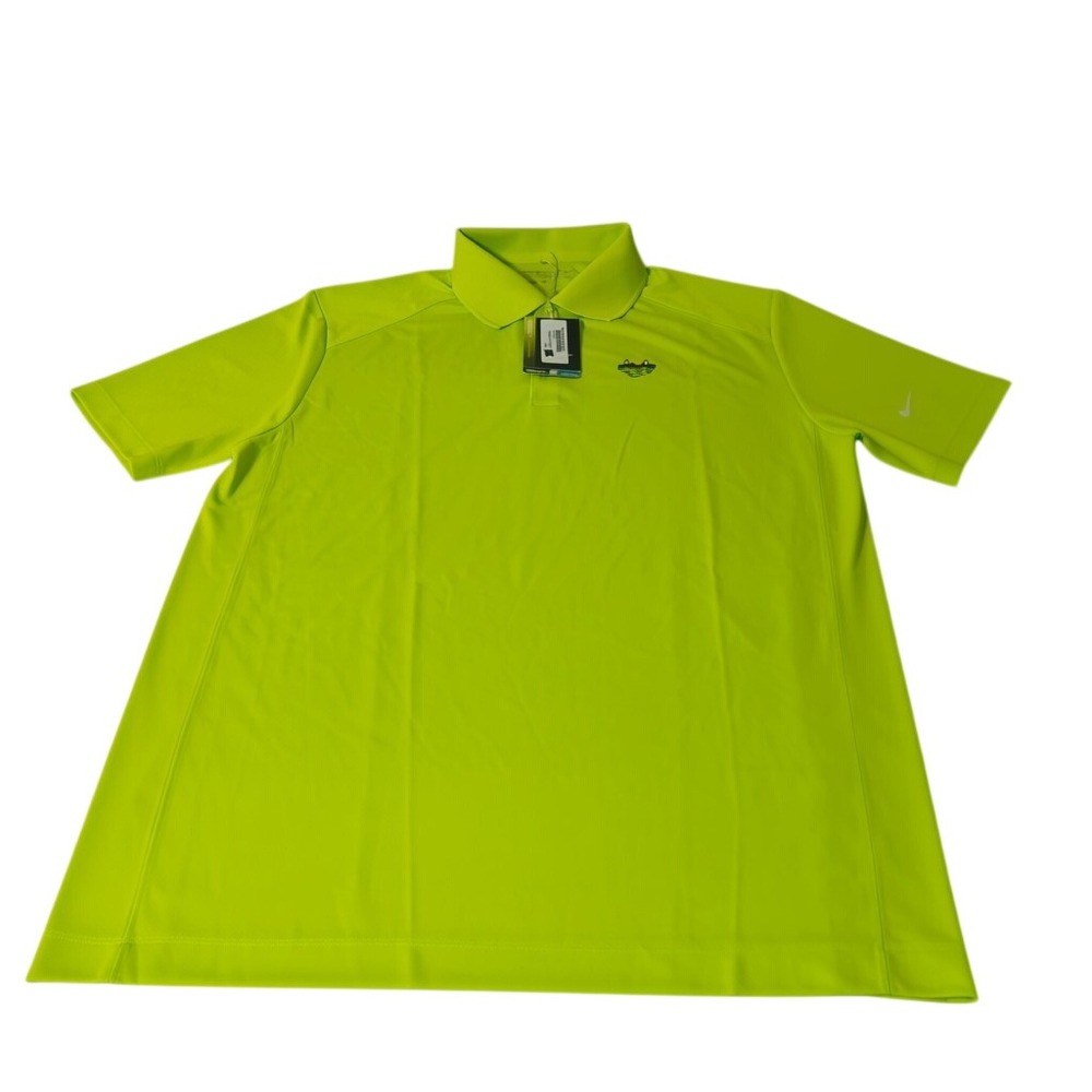 Nike Golf‎ Polo Mens Large Green Dri-FIT Tour Performance 509167-307 NWT